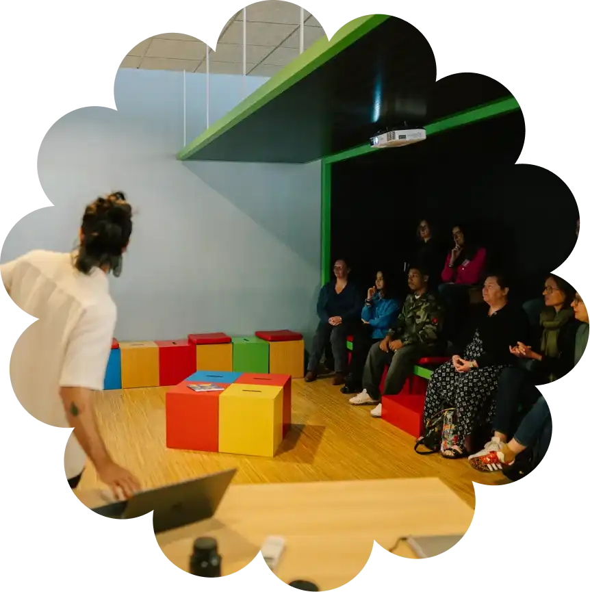 Un atelier collectif animé à l’Exploratoire
