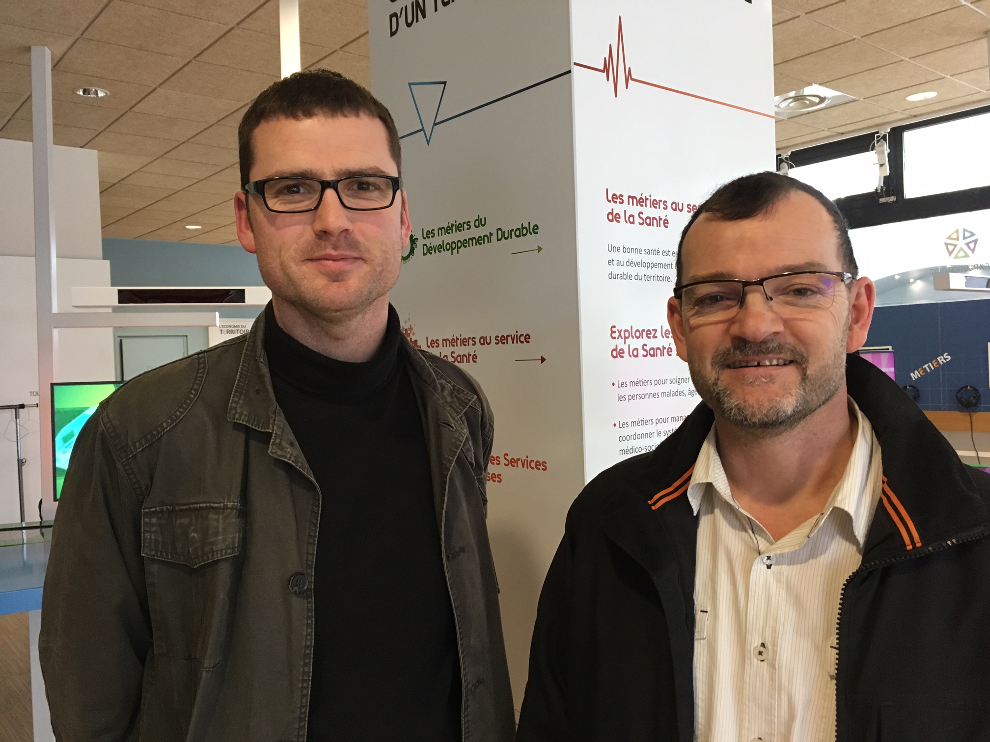 M. Julien Tanguy (chiffreur-métreur) et M. Stéphane Josse (gérant) de la Société Josse